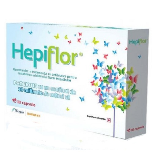 Hepiflor probiotic, 10 cps, Terapia