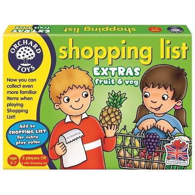 Joc educativ lista de cumparaturi, fructe si legume, Orchard Toys