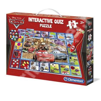 Joc interactiv si puzzle Cars 2, CL13836, Clementoni