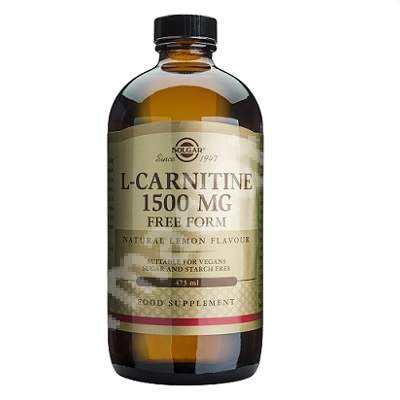 L-Carnitina lichida 1500 mg, 473 ml, Solgar