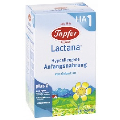 Formula lapte, hipoalergenic, +0 luni, Lactana HA1, 600g, Topfer