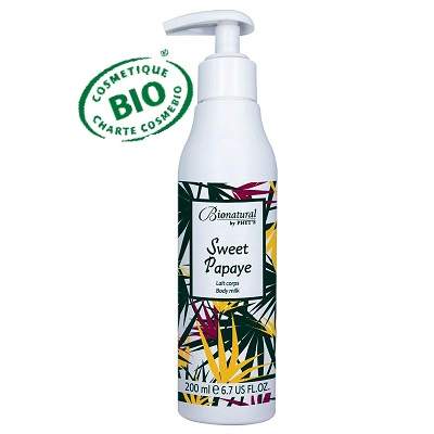 Lapte Bio de Corp cu Aloe Vera si Extract de Papaya, 200ml, BioNatural