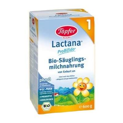 Lapte Bio Lactana Formula 1, Gr. 0 luni, 600 g, Topfer