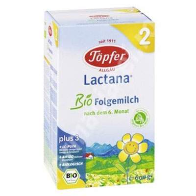 Lapte Bio Lactana Formula 2, Gr. 6 luni, 600 g, Topfer