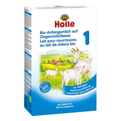 Lapte de capra Organic Formula 1,  Gr. 0-6 luni, 400 g, Holle Baby Food