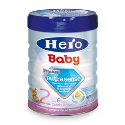 Lapte de continuare Premium Nutrasense 2, 6-12 luni, 800 g, Hero Baby