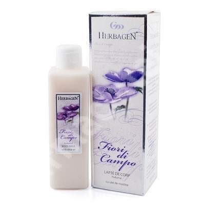 Lapte de corp parfumat flori de camp, 200 ml, Herbagen