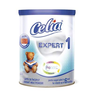 Lapte de inceput Expert 1 - 400g, 0 - 6 luni, Celia