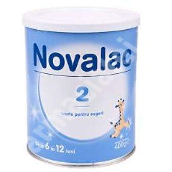Lapte, Formula 2, Grupa +6 luni, 400 g, Novalac