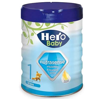 Lapte formula de inceput Premium Nutrasense 1, 0-6 luni, 800 g, Hero Baby