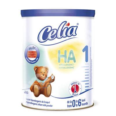 Lapte hipoalergenic de inceput HA1 - 400g, 0-6 luni, Celia
