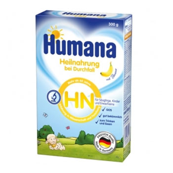 Lapte in cazul diareei cu banane HN Prebiotik, Gr. +0 luni, 300 g, Humana