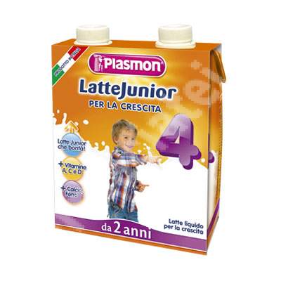 Lapte lichid de crestere Junior a, Gr. +2 ani, 2x500 ml, Plasmon