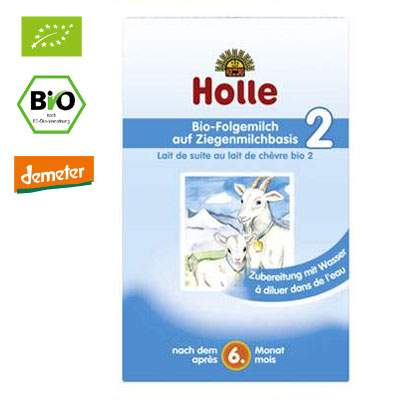 Lapte Organic de capra, Gr. +6 luni, 400 g, Holle Baby Food