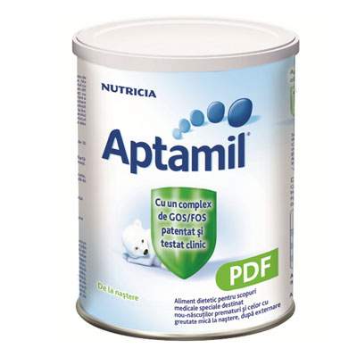 Lapte pentru prematuri Aptamil PDF, +0 luni, 800 g, Nutricia