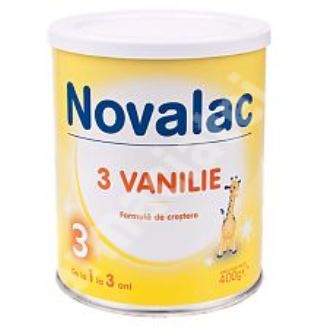 Lapte praf cu vanilie, Formula 3, grupa 1-3 ani, 400 g, Novalac  