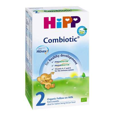 Lapte praf de continuare Combiotic Bio Formula 2, Gr. 6 luni, 300 g, Hipp