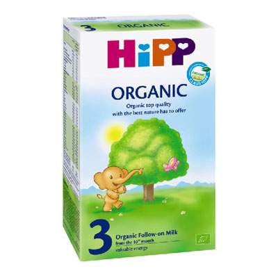 Lapte praf de continuare Organic Bio Formula 3, Gr. 10 luni, 300 g, Hipp