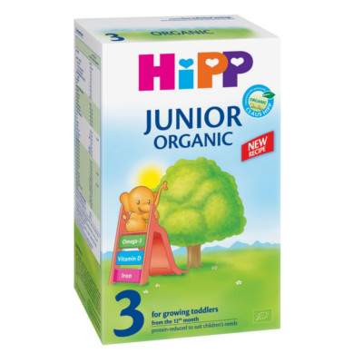 Lapte praf de crestere Formula 3 Organic Junior, Gr. +1 an, 500 g, Hipp
