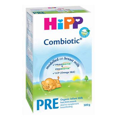 Lapte praf de inceput Combiotic Bio Pre, Gr. 0 luni, 300 g, Hipp