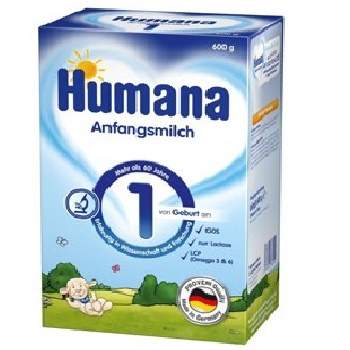 Lapte praf Formula 1, Gr. 0 luni, 300 g, Humana