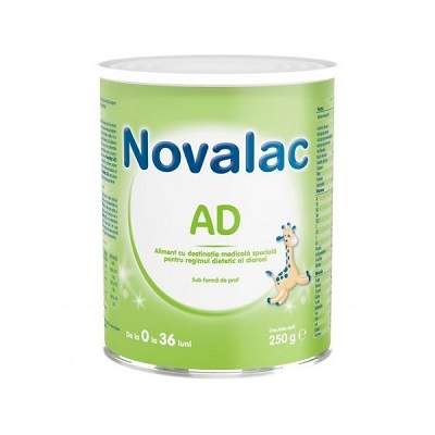 Lapte praf formula - AD, 0-36 luni, 250 g, Novalac