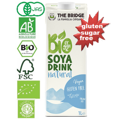Bautura vegetala Bio de soia, 1L, The Bridge