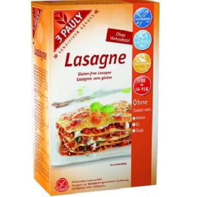 Lasagna fara gluten, 3 Pauly, 250g, Haus Rabenhorst