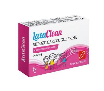 LaxaClean supozitoare cu glicerina pentru copii, 10 bucati, Viva Pharma