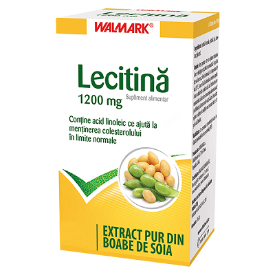 Lecitina, 1200 mg, 80 capsule, Walmark