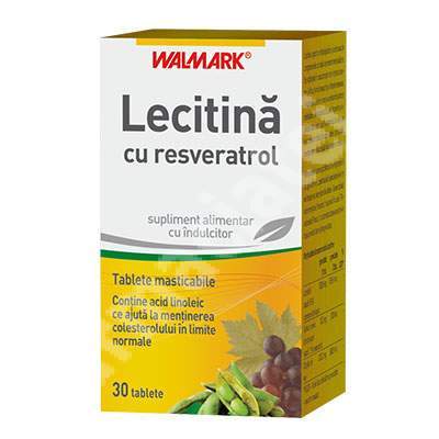 Lecitina cu resveratrol, 30 tablete, Walmark