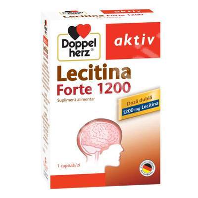 Lecitina forte Doppelherz Aktiv, 1200 mg, 30 capsule, Queisser Pharma