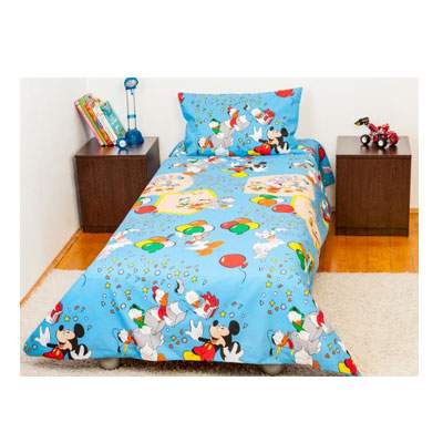 Lenjerie de pat pentru o persoana Mickey, BebeDeco