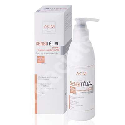 Lotiune de curatare si demachiere pentru piele iritata Sensitelial, 200 ml, Acm
