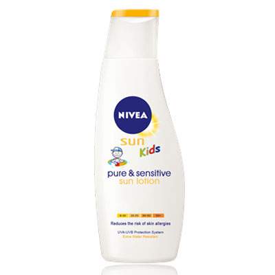 Lotiune de plaja Sun Kids Pure&Sensitive, SPF 50, 200 ml, Nivea