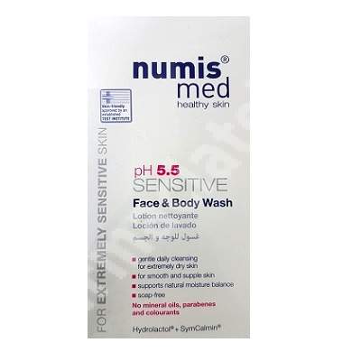 Lotiune de spalare pH 5.5 Sensitive, 200 ml, NumisMed