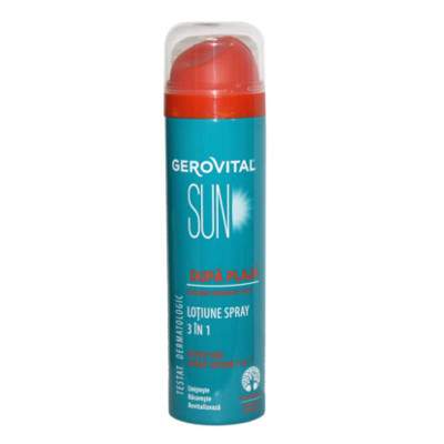 Lotiune spray 3in1 dupa plaja Gerovital Sun, 150 ml, Farmec