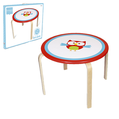 Masa pentru copii cu model Bufnita, Scratch