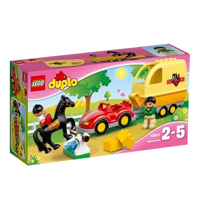 Masina cu remorca pentru cai, 2-5 ani, L10807, Lego Duplo