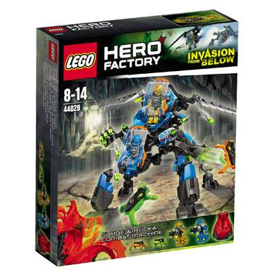 Masina de lupta Surge&Rocka Hero Factory, 8-14 ani, L44028, Lego