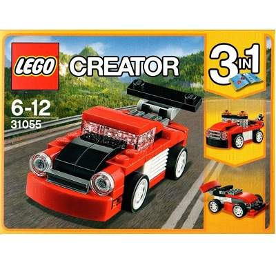 Masina rosie de curse 3 in 1 Lego Creator, +6 ani, 31055, Lego