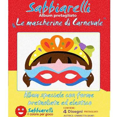 Masti de carnaval pentru fetite, 100AL0411, Sabbiarelli