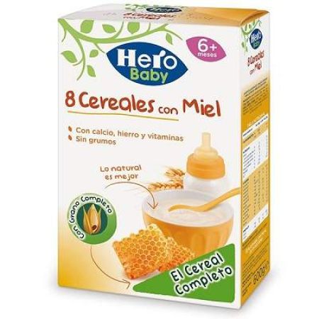 8 Cereale cu Miere, +6 luni, 500g, Hero Baby
