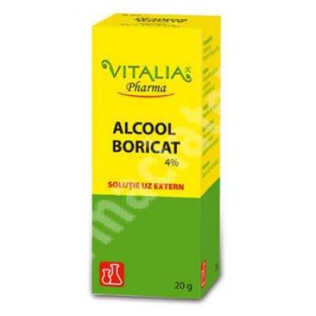 Alcool Boricat 4%, 20 g, Vitalia Pharma