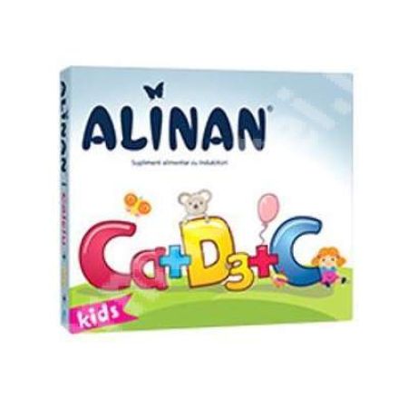 Calciu + D3 + C Alinan, 20 comprimate, Fiterman Pharma