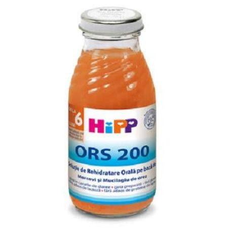 Bautura impotriva diareei cu morcov si orez ORS 200, +6 luni, 200 ml, Hipp
