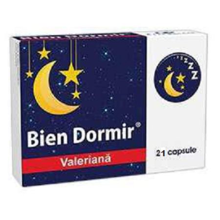 Bien Dormir cu valeriana, 21 capsule, Fiterman Pharma