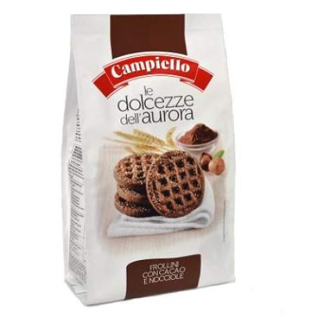 Biscuiti cu cacao si alune Dolcezze, 350 g, Campiello