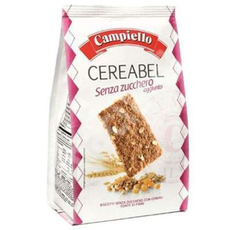 Biscuiti cu cereale fara zahar, 220 g, Campiello