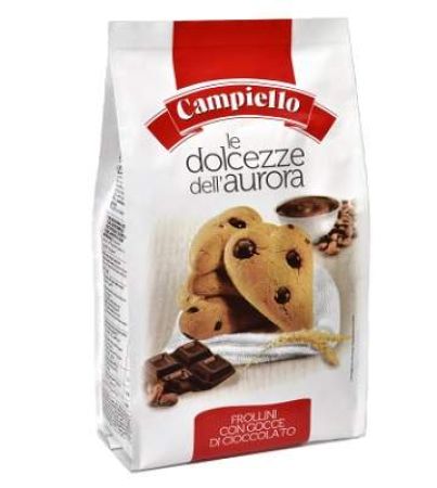 Biscuiti cu cereale si fulgi de ciocolata Dolcezze, 350 g, Campiello
